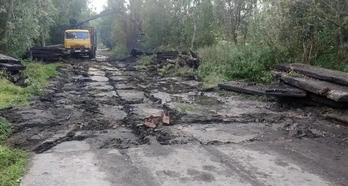 На Бревеннике начали ремонт дороги на улице Колхозной