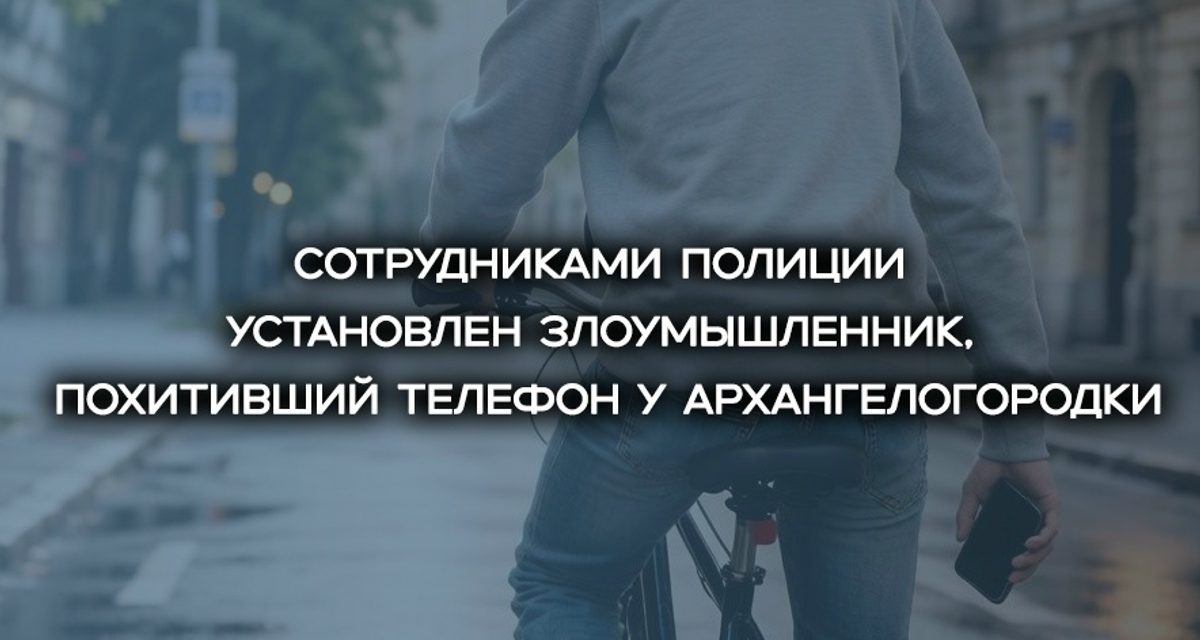 Мужчина попросил у женщины телефон для звонка и скрылся на велосипеде